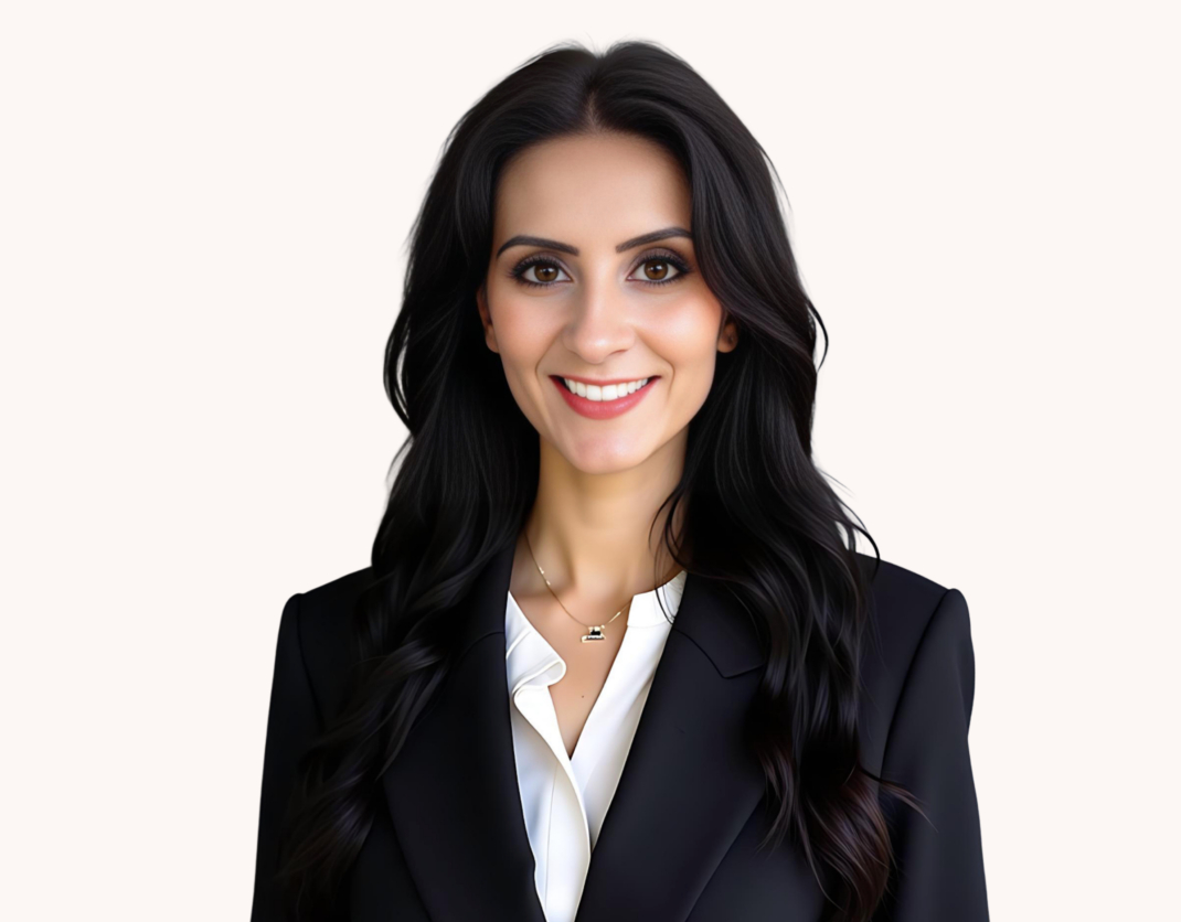 Headshot of Dr Roua Jabir, consultant psychiatrist at Wellvue providing telehealth psychiatric care in Australia