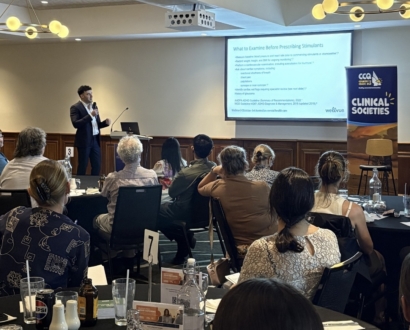 Wellvue clinician presenting ADHD assessment and prescribing education to GPs in Queensland